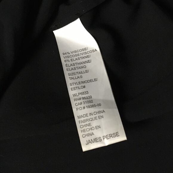 James Perse Maxi Dress High-Low Casual‎ Little Black Dress V-Neck Women's 0 XS - Picture 8 of 10